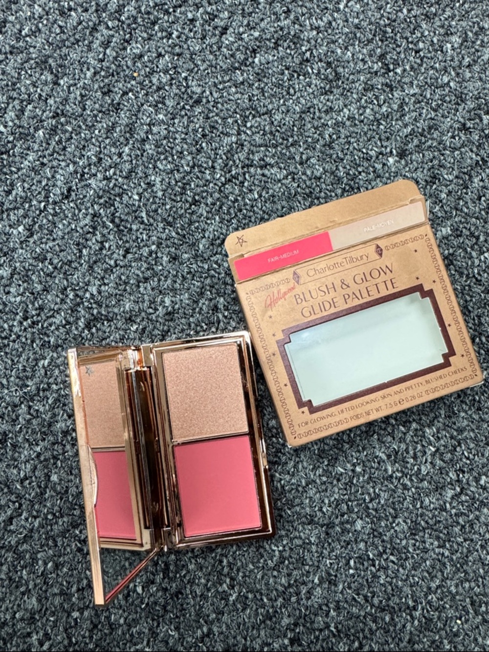 Charlotte Tilbury Blush & Glow Duo — Rose Pink and Champagne